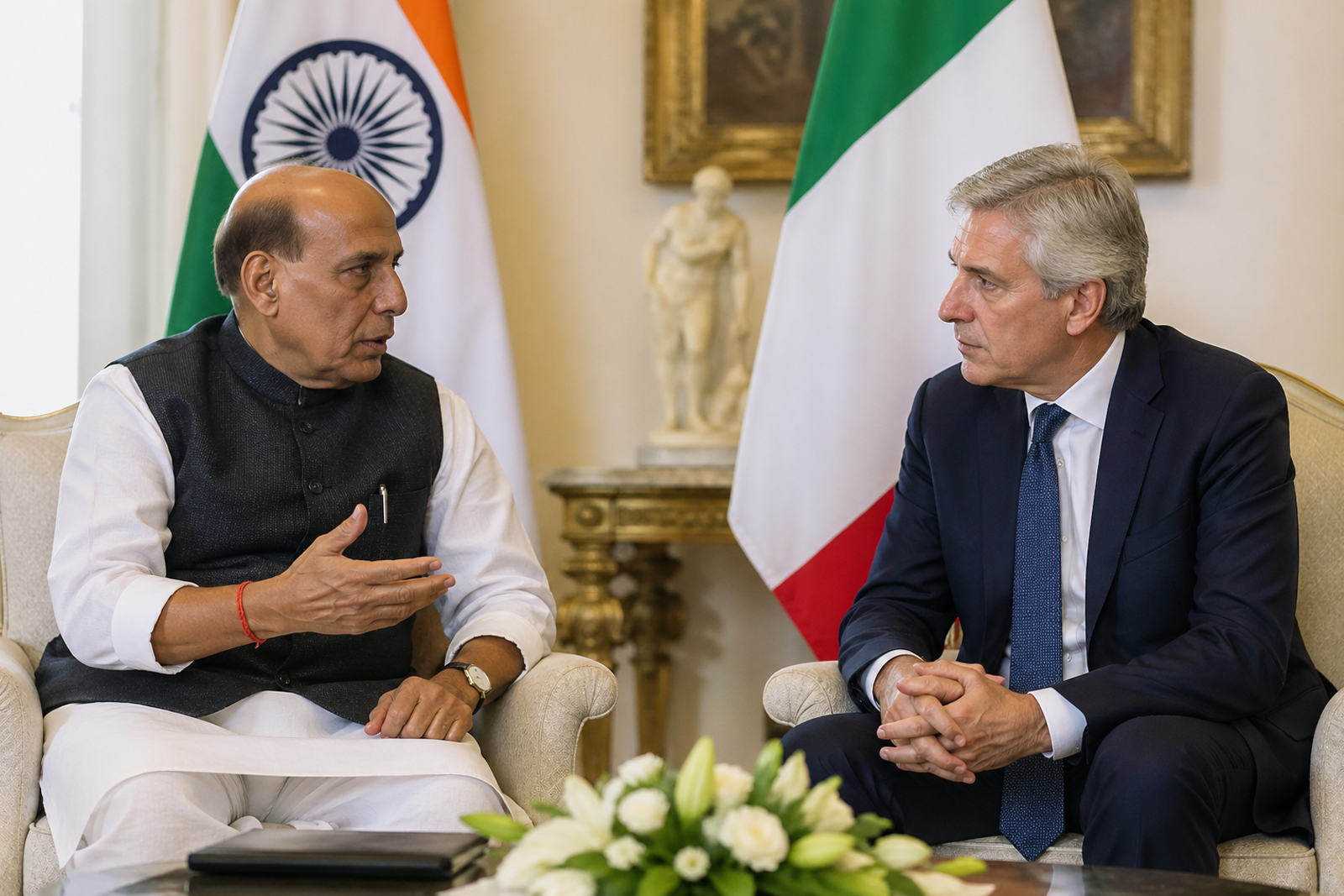 Rajnath Singh Urges Italy to Block Defence Technology Transfers to Pakistan